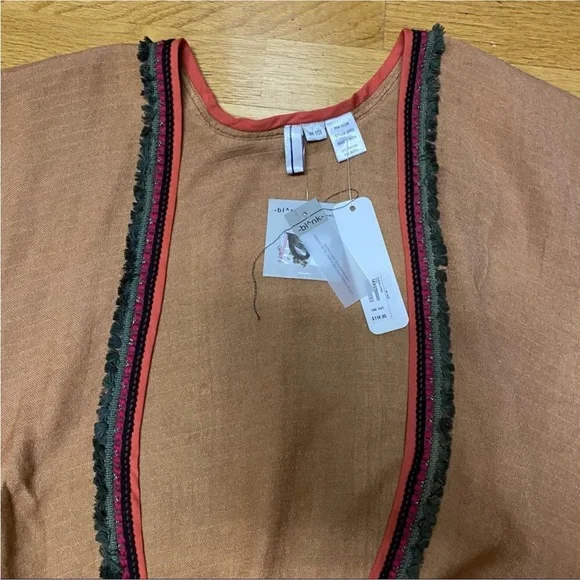 Soft Surroundings RARE Bl^nk Dip-Dyed Open Front Poncho Shawl Rubina Top - Picture 4 of 7